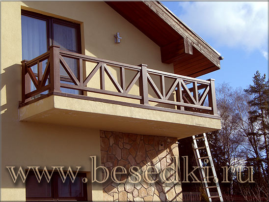 Купить деревянные ограждения для балконов и террас, каталог террасных и балконных ограждений